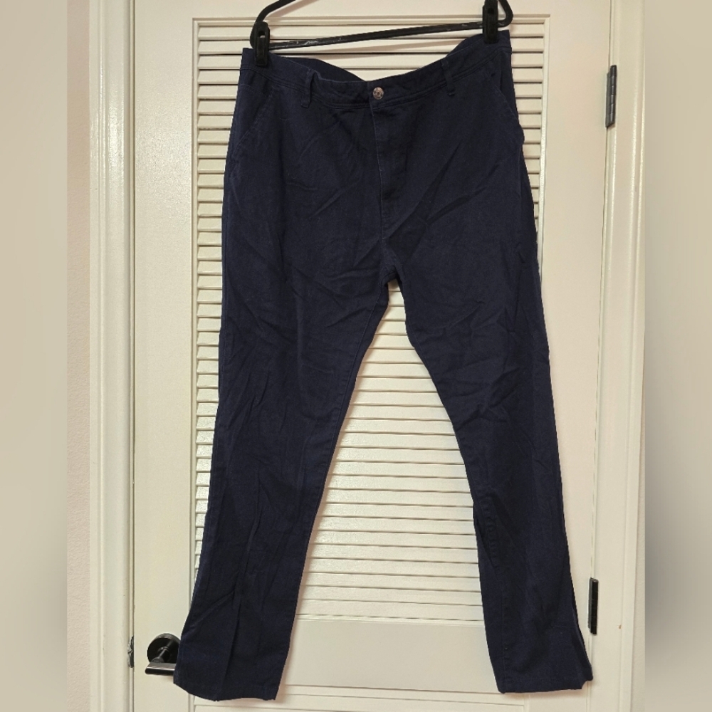 Galaxy By Harvic - Men's Navy Classic Work Pants With Pockets
